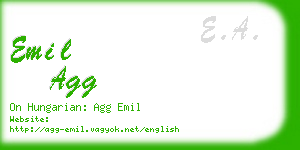 emil agg business card